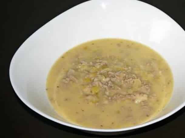 Käse-Porree-Suppe
